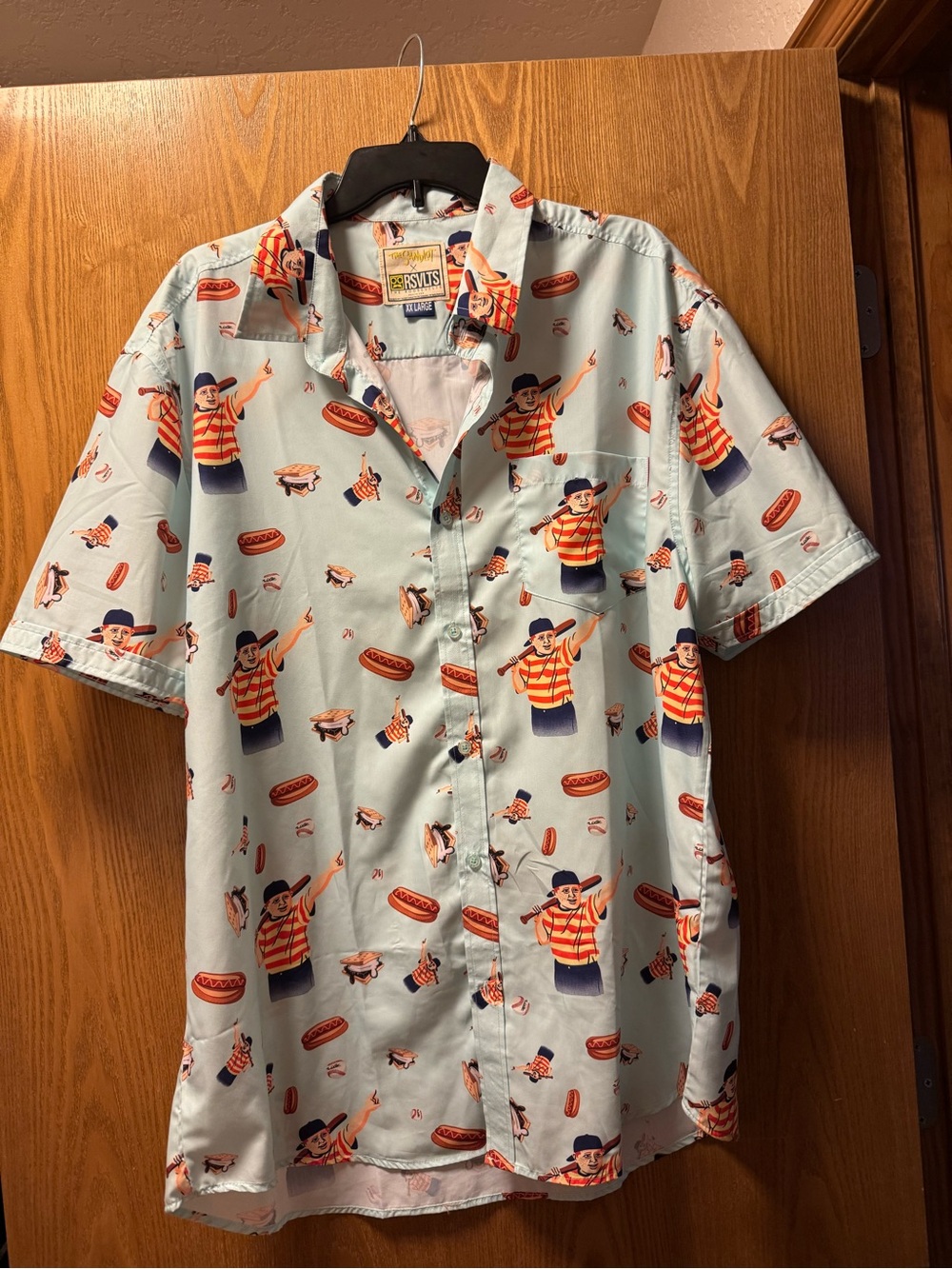 RSVLTS Sandlot Light Blue Short-Sleeve Button-Up Shirt